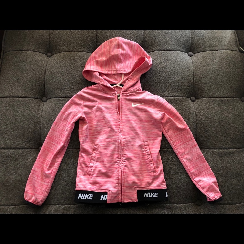 Nike Dri-fit girls pink hoodie